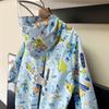 2025 Summer New Cartoon Anime Thin Raincoat Quick-Drying Portable for Children, Students, Kindergarten, Adults, Medium-Length Rain Cape