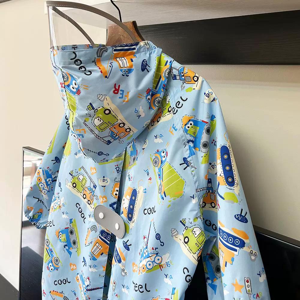 2025 Summer New Cartoon Anime Thin Raincoat Quick-Drying Portable for Children, Students, Kindergarten, Adults, Medium-Length Rain Cape