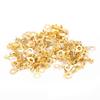 100Pcs Lug Ring Terminal Bare Brass Cold Pressed Cable Crimping Connectors M5 5.2mm