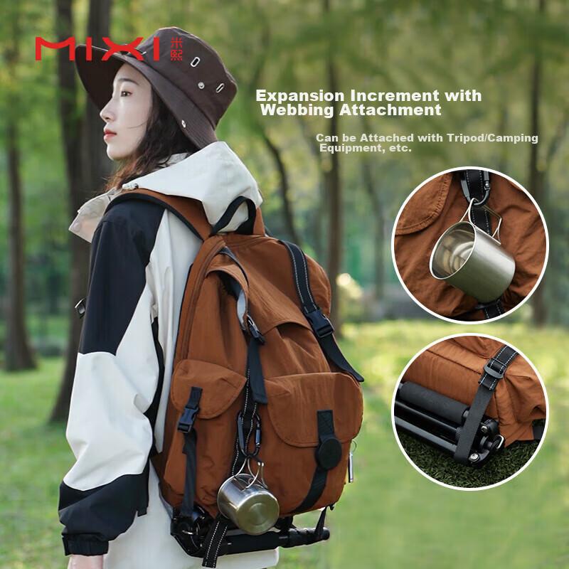 Mixi Large Capacity Backpack for Women And Men, 15.6-Inch Laptop Bag, Lightweight Outdoor Hiking Travel Backpack, School Bag