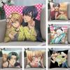 Подушка-подушка Love Stage Мягкая плюшевая ткань Двусторонняя печать Наволочка для диванной подушки Всесезонная Декор для дома Подарок