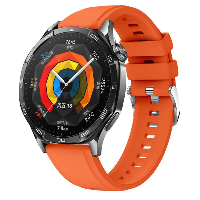 22 мм силиконовые ремешки для Huawei Watch GT5 46 ремешок для часов с пряжкой того же цвета ремешок для Huawei Watch GT5 Pro 46 мм