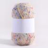 1 Roll DIY Knitting Crochet Rainbow Color Mohair Yarn 50g/ball Hand-woven Dot Comfortable