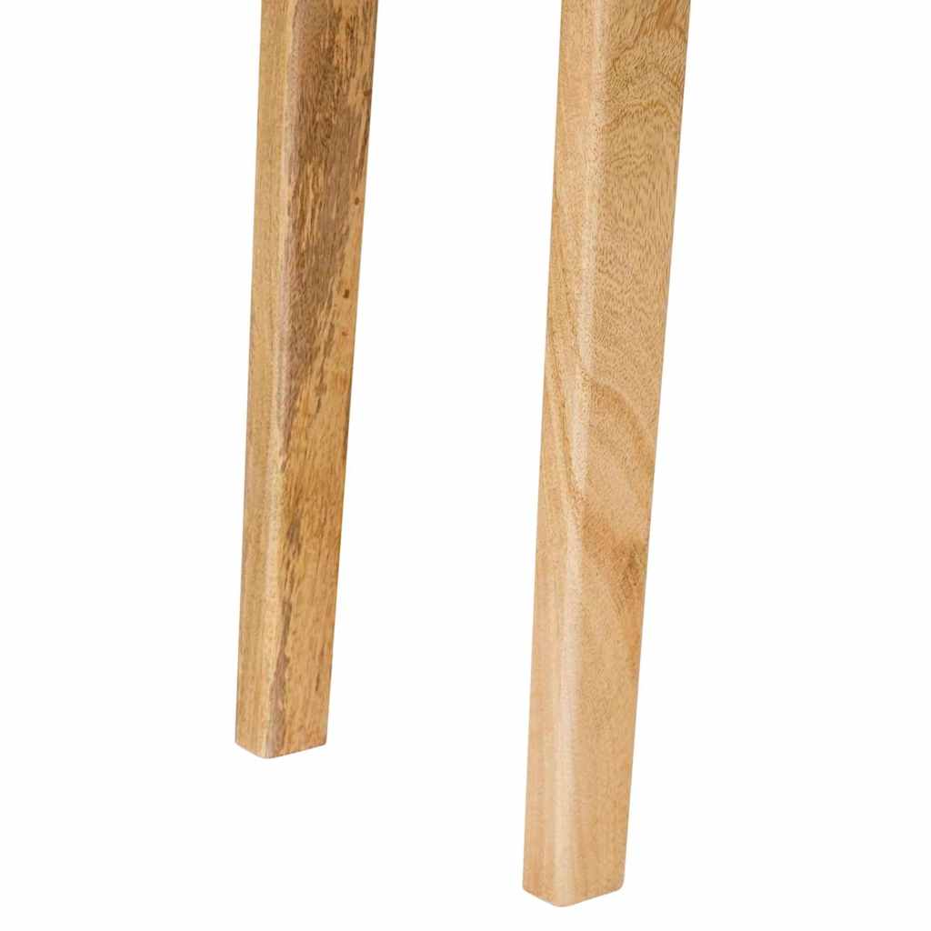 Dining Table Natural 100 x 35 x 75 cm Solid Mango Wood