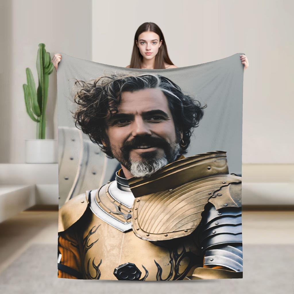 Lyonel Baratheon Throw Blanket Comfortable Funny Blanket For Living Room Travel Office Flannel Bedspread Bed Cover