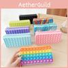 Colorful Push Pop It Bubbles Simple Dimple Stationary Bag Sensory Pencil Case For Stress Relief