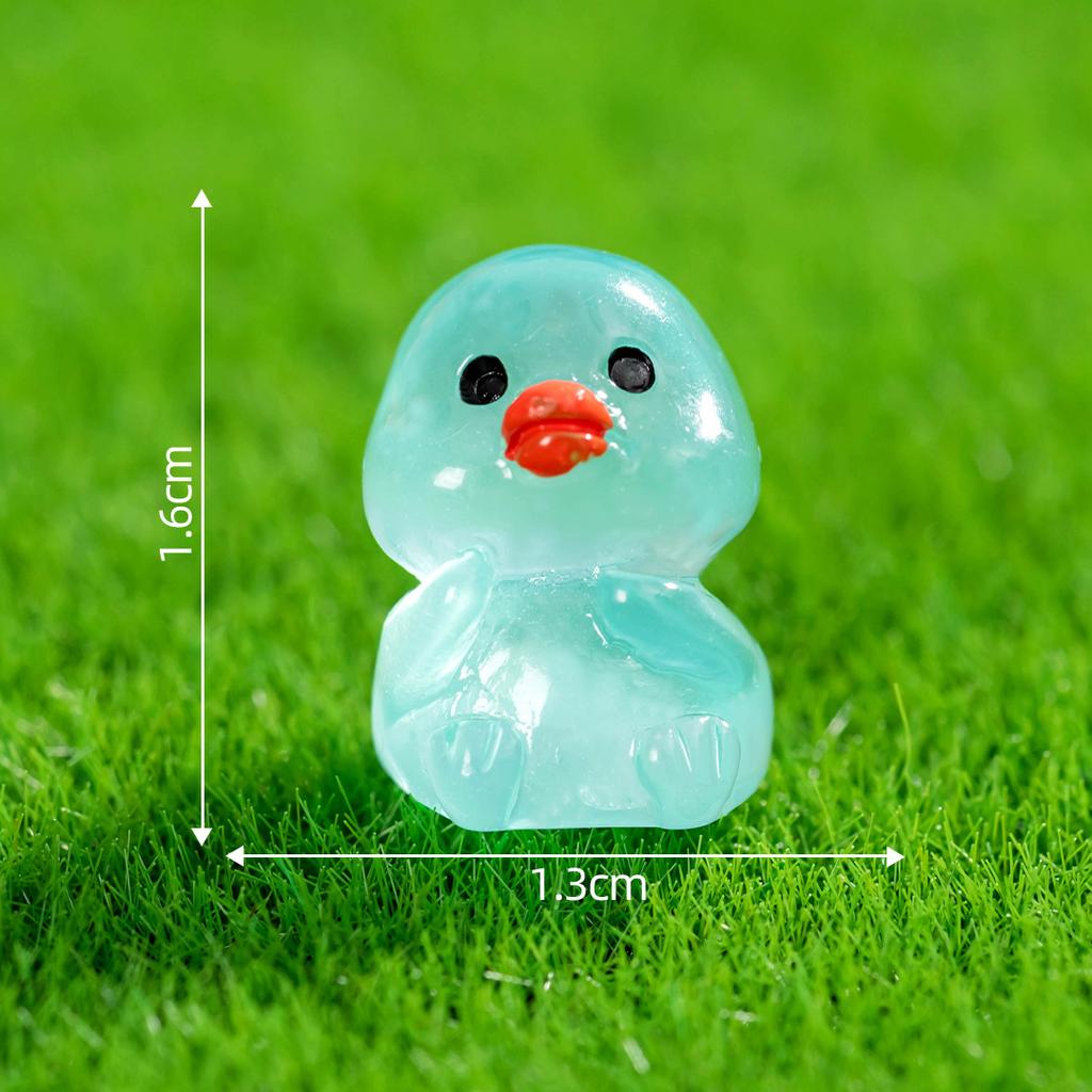 Micro-landscape Cute Glow-in-the-dark Dog Duckling Animal Decoration Diy Phone Case Refrigerator Sticker Accessories Desktop Decoration