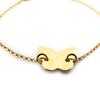 [F9157] - Gold Plated Bracelet 'Butterfly'