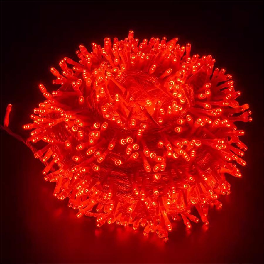 Высокоплотная рождественская гирлянда 2000/4000 светодиодов, водонепроницаемая гирлянда для свадебной вечеринки на рождественскую елку