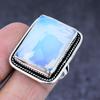 Milky Opal Gemstone 925 Steling Silver Jewelry Ring Size 8