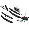 Repair Part Car Replacement Accessory 51118056941 51118056942 Front Bumper Windscreen Fog Lamp Grille for F25 F26
