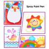 Ручка-спрей для краски, моющаяся, 12 цветов, детские инструменты для рисования акварелью, художественные принадлежности