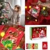 Christmas Decoration Card DIY Cloth Poke Art for Kids Art Craft Painting Kits Child Party Activity Christmas Tree Card