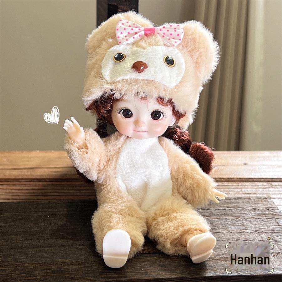 8-дюймовый комплект одежды и макияжа для куклы BJD Princess — идеальный подарок на день рождения для девочек