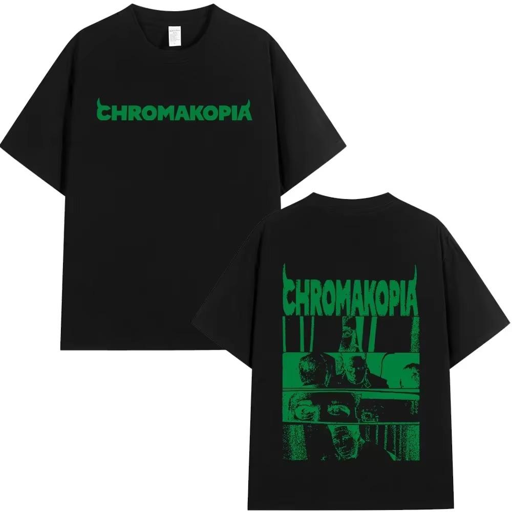 Тайлер Зе Креатор Хромакопия Мировой Тур Футболка Мода Хип-хоп Футболки Подарок для фанатов Мужская 2025 Свободная Футболка с короткими рукавами