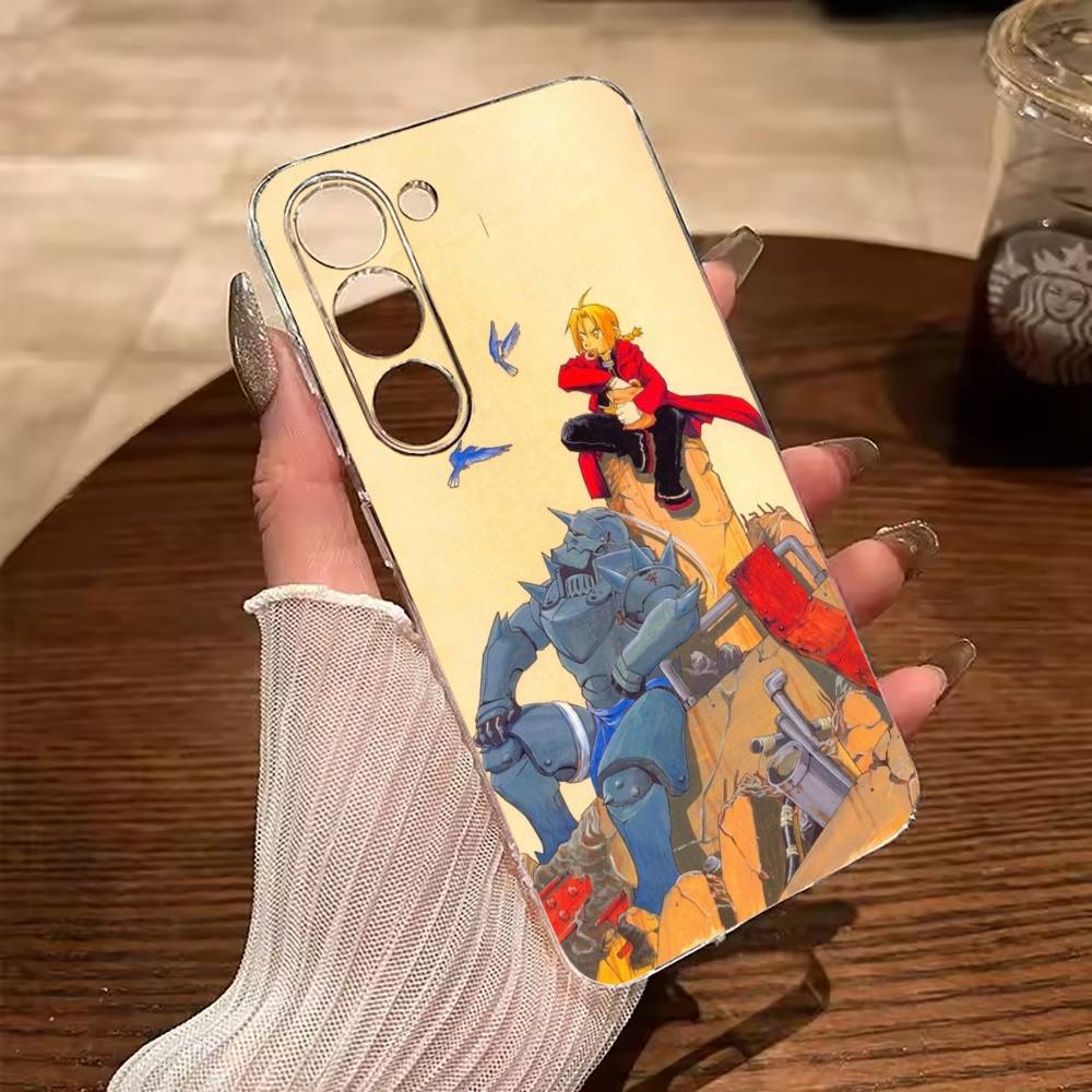 Прозрачный чехол для телефона Fullmetal Alchemist -Эдвард -Элрик для Samsung Galaxy A71, A70, A52, A51, A40, A30