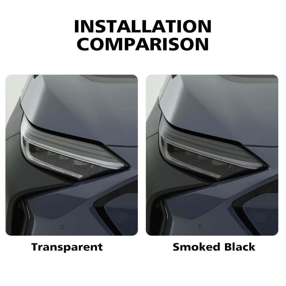 Custom Fit TPU PPF for Subaru Solterra 2025-2026 High Gloss Smoke Black Pre Cut Car Headlight Protective Film Anti-Scratch Film