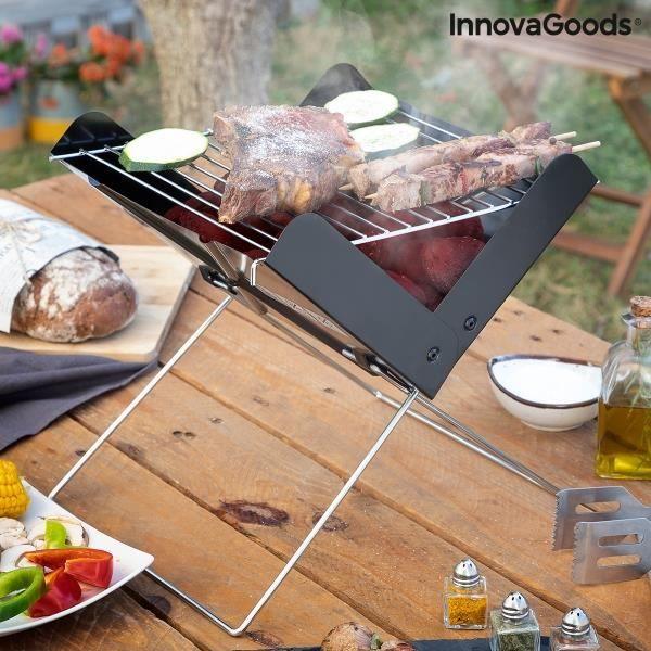 Барбекю - InnovaGoods - FOLDCUE - Складное - Портативное - Черный