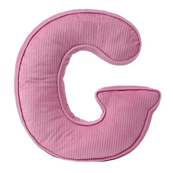 Розовая вельветовая подушка-буква от A до Z, английский алфавит, декоративная подушка для дивана, спальни, гостиной