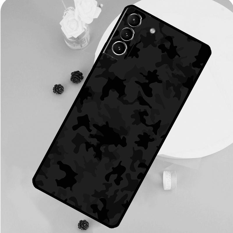Черный Камуфляж Ночной Камуфляж Военный Чехол Для Телефона Для Samsung Galaxy S25 S26 Ultra S20 S21 S22 S23 S24 Plus S10 S25 FE Funda Чехол