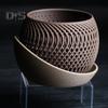 Цветочный горшок, напечатанный на 3D-принтере, легкий цветочный горшок с дренажными отверстиями, кашпо для орхидей с поддоном для комнатных растений, уличного декора для сада и дома