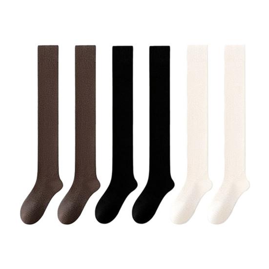 Женские чулки выше колена, эластичные рубчатые чулки выше колена, самонагревающиеся дышащие носки для сапог для свиданий, вечеринок, уличной одежды