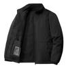 Men's Jacket with Thick Velvet and Windproof Insulation, Featuring A Stand Up Collar and A High-end Feel