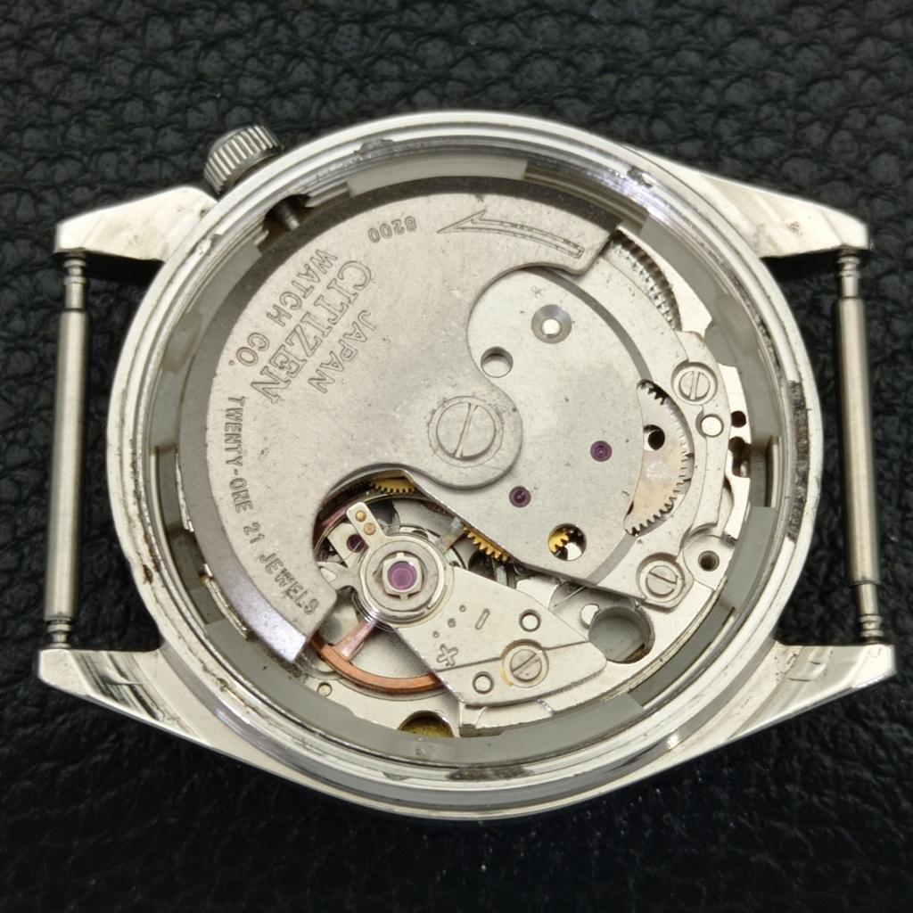 Б/У АВТОМАТИЧЕСКИЕ МУЖСКИЕ ЧАСЫ CITIZEN 8200 JAPAN DAY&DATE СИНЕГО ЦИФЕРБЛАТА a432592-2 R112-a432592