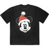 Disney Unisex Adult Mickey Mouse Santa Hat T-Shirt