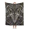 Gothic Satan Devil Mystery Printed Blanket Halloween Flannel Blanket All Seasons Universal Office Sofa Blanket