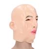 Полная голова женщины из латекса с реалистичными отверстиями для глаз, реалистичное женское лицо из латекса для косплей-вечеринки Cro