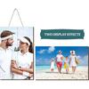 Blulu Sublimation 2025 Personalized Picture Frames Heat Transfer Wood Blanks Photo Frames Wall Mounting Photo DIY Birthday Anniversary Decor 12 x 8
