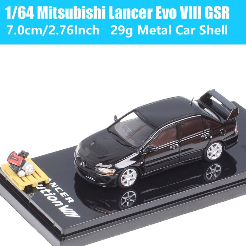 Hobby Japan Масштаб 1/64 Mitsubishi Lancer GSR RS Evolution EVO IX VII IV VIII Ralliart Модель Раллийного Автомобиля Литье под давлением Игрушечные Машинки HJ64