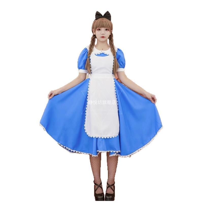 Halloween Blue Alice Children's Costume Maid's Costume Children's Costume Lori Pastoral Carnival Show Dress
