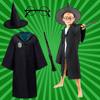 Harry Potter costume, carnival ball, glasses, wand, 134-140, disguise, cape, 134-140