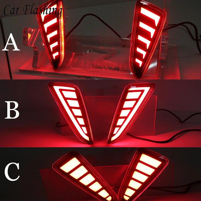 Автомобильный мигающий многофункциональный отражатель, задний противотуманный фонарь, задний бампер, стоп-сигнал для Toyota C-HR CHR 2016 2017 2018