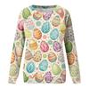 Women's Fashion Casual Long Sleeve Printed Round Neck Sweatshirt Top
