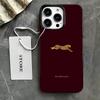 Модный бордовый чехол для телефона с леопардовым принтом для iPhone 17 Pro Чехол iPhone 11 12 13 14 15 16 Pro Max 17 Air X XS 7 8 Plus 16E Чехол
