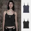 Корейская джинсовая майка Badblood BCAC American Spicy Girl с вышивкой - Ретро стиль High Street