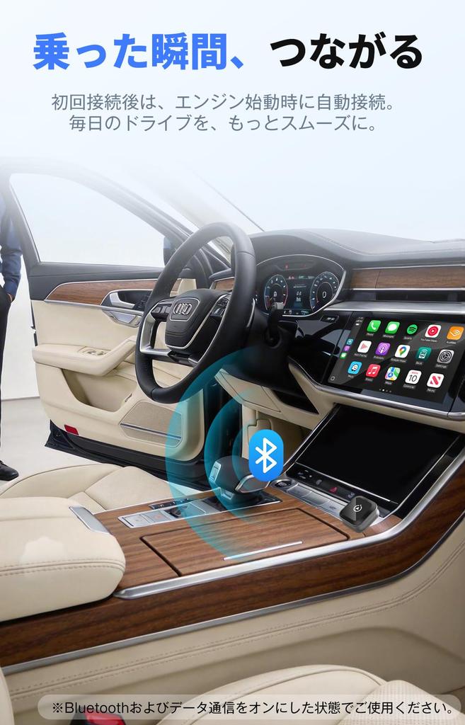 Официальный новейший мини-адаптер Boleve для беспроводного CarPlay/Android Auto «Удивительно ультракомпактный,
