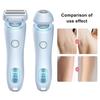 2-In-1 Women Electric Shaver USB Rechargeable Waterproof Portable Travel Face Body Bikini Area Arm Leg