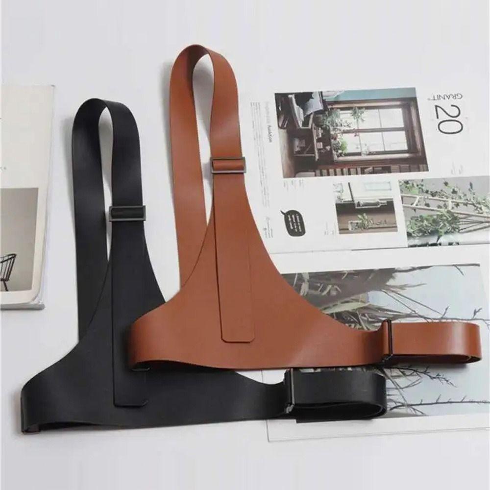 Женский пояс-портупея из искусственной кожи в стиле панк, модный пояс на одно плечо, сочетающийся с пальто.