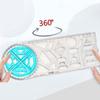 Creative Stationery Students Gift Ruler Learning Measuring Tool Geometric Drawing Protractor