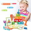 1 набор деревянных конструкторов с цифрами, обучающий фокусировке, цифровые блоки, игра на укладку, баланс, обучающие блоки для малышей, головоломка, игрушка для сопоставления