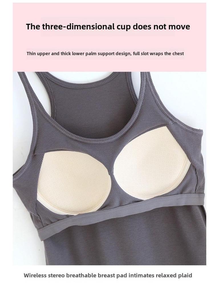 Женская стеганая майка: Бюстгальтер без стали, утягивающий дизайн, красивая спинка