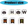 1Set Happy Halloween Banners with Pumpkins Sign Halloween Party Decorations Halloween Banners Hanging Party Supplies top sale