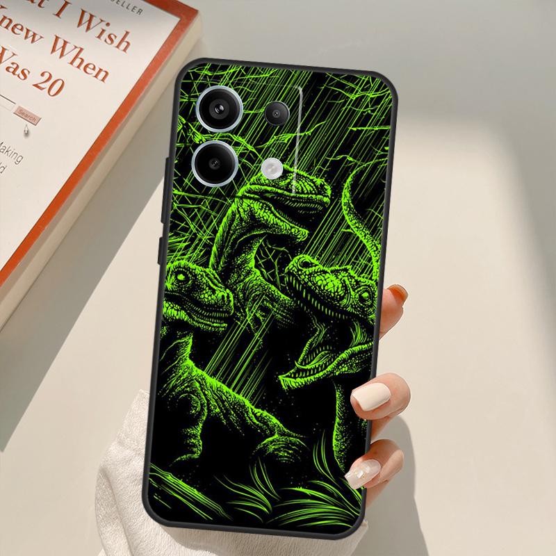 Чехол Jurassic Dinosaur для Xiaomi Redmi Note 13 10 11 12 14 15 Pro Plus Чехол для Redmi 15 15C 13C 12C 10C 14C