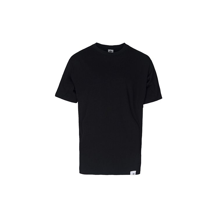 adidas Originals Trefoil Светоотражающая футболка с короткими рукавами и крестиком, мужские топы, черные BQ3053