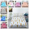 Постельное белье с 3D-графикой и красочным узором, пододеяльник и наволочка, 2 или 3 куска ткани из микрофибры с застежкой-молнией, моющиеся, супермягкие украшения для дома