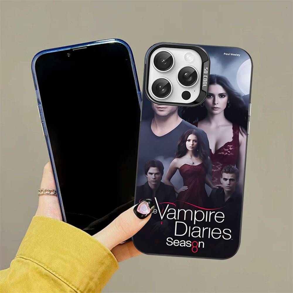 T-The V-Дневники вампира Чехол для телефона Фильм Для iPhone 16 15 14 13 12 11 Pro Max 17 Plus Цветной чехол